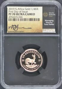 2019 ��A�t���J �S�[���h 1/4 �N���[�K�[�����h NGC PF70 �E���g�� �J���I ����