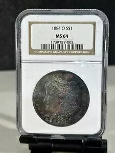 1884 O ���[�K�� �V���o�[ �_���[ MS64 NGC �f���A�� �����X�^�[ �g�i�[ �_�[�N ���b�` �J���[
