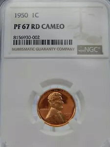 1950 NGC PF 67 RD ���b�h�J���I �����J�[�� �E�B�[�g �o�b�N CENT #BT-248