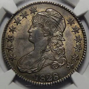 1828 NGC AU55 XNGAx[XA[W 8 LbvtoXg 0.5 h