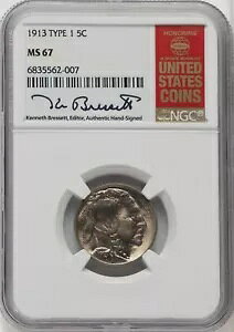 1913 TYPE 1 US obt@[wbh jbP 5C - NGC MS 67