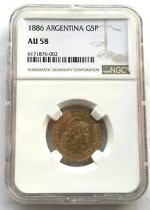 A[` 1886 oeB 5 y\ NGC AU58 ݁AA(002)