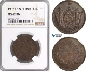AG786�A�C�M���X�̖k�{���l�I�A1 �Z���g 1907-H�A�q�[�g���ANGC MS62BN