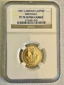 CMX 1987 u^jA 25 |h 1/4 IX  NGC PF70 UC Sku# 1264