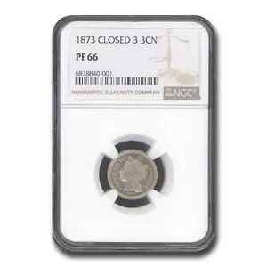 1873 �X���[�Z���g�j�b�P�� PF-66 NGC (�N���[�Y 3)