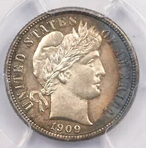 1909-D �o�[�o�[ �_�C�� PCGS MS64 �^�t�ȓ��t! #DCM11