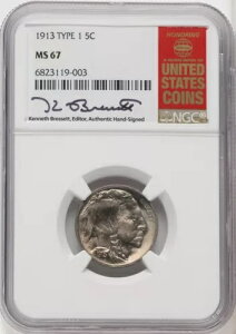 1913 TYPE 1 US obt@[wbh jbP 5C - NGC MS 67
