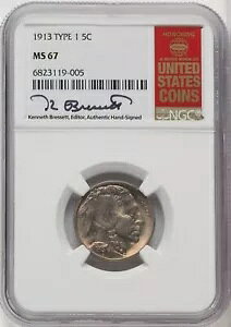1913 TYPE 1 US obt@[wbh jbP 5C - NGC MS 67