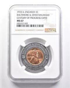 1933 IL ̓Zg {`A InCISIvOɈ͂܂܂B Expo MS67 NGC *4867