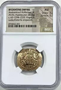 c. 1294-1320 �A���h���j�J�X II & �}�C�P�� IX AV/EL �n�C�p�[�p�C���� (4.15g �S�[���h)