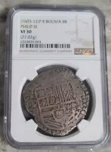 (1603-12) �t�B���b�v III 8 ���A�� COB NGC VF30 �A���n���� �{���r�A PR �V���o�[