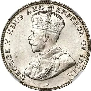 1916 B Straits Settlements 20 セント、NGC MS 64、光沢のある魅力的なサンプル