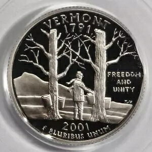 2001 S PCGS PR68 DCAM 5% _u Nbv vVF o[g v[t NH[^[ ~g G[