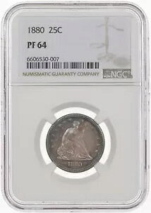 1880 25C NGC PF64 �v���[�t �V�[�e�b�h ���o�e�B �N�H�[�^�[ PR64
