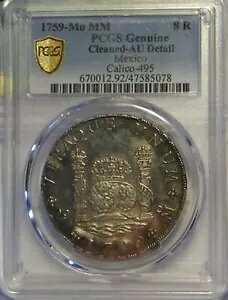 1759 MM 8 Reales ���L�V�R�V�e�B������ NGC AU (�N���[�j���O�ς�)