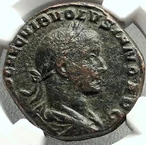 VOLUSIAN {̌Ñ 251AD ZXeeBEX [} RC JUNO TEMPLE NGC i68622