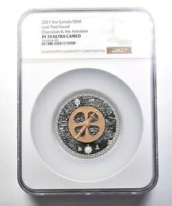 2021 �J�i�_ $50 �V���o�[ Lost Found Champlain �A�X�g�����[�x PF70 UCAM NGC *4427