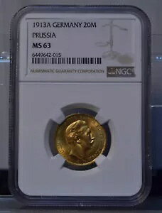 1913A hCc 20 }N vCZ NGC MS63 K Bw 2  