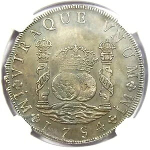 1754 y[ 8 AX RC s[ h Vo[ 8R - NGC ʃfBe[ UNC MS