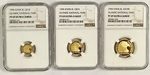 1996 NbNACh IsbN S[h C[O PF 70 NGC $10 $25 $100 3 