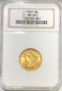 1907 oeB $5 S[h n[t C[O NGC MS64 *