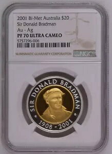 NGC PF70 I[XgA 2001 T[ hih ubh} Au - Ag Bi-Met ݂Ƌ