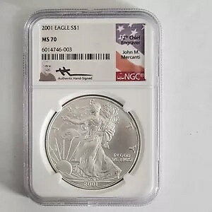 2001 NGC MS70 $1 Vo[ AJ C[O h 1 IX 0.999 t@C }[JeB TC