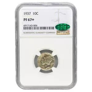 1937 }[L[ _C 10cANGC PF67+ CAC - fGȔRC