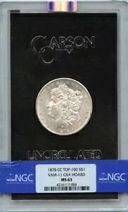 1878-CC TOP-100 �����K�� �h�� VAM-11 GSA �z�[�h S$1 NGC MS63