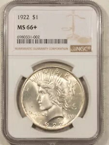 1922N 1hah - NGC MS-66+ 򂠂!قڍōI