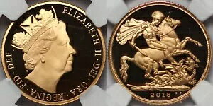 NGC PF69UCAM イギリス 2016 プルーフ ソブリン バトラー スペシャル 表面金貨