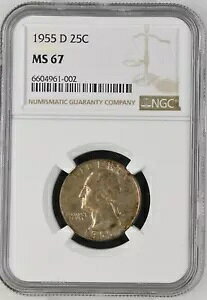 1955 D Vg NH[^[ NGC MS67 ܂ qȃA 