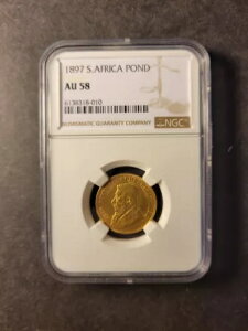 ��A�t���J �|�[���E�N���[�K�[ �S�[���h�E�|���h 1897�N ������ NGC AU58