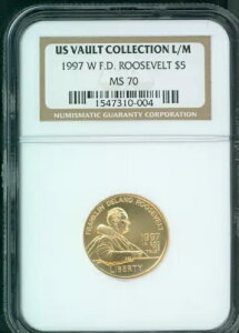1997-W $5 S[hLO F.D.R. FDR [Yxg NGC MS70 MS-70 󏭁I