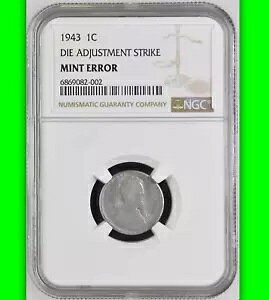 1943 NGC �X�`�[�� 1c �e�X�g�s�[�X ? $1,512-APR �_�C�����X�g���C�N �����J�[�� �Z���g
