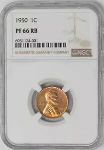1950 1c�A5c�A10c�A25c�A50c 5 �s�[�X �v���[�t �Z�b�g PF65-68 PR65-68 NGC 948318-1