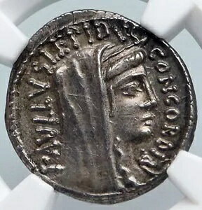 LEPIDUS PAULLUS as Moneyer �V���o�[ ���[�}�� �f�i���E�X �R�C�� PERSEUS & SONS NGC i90001