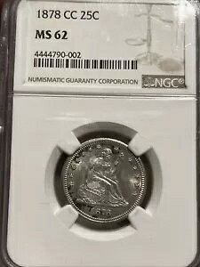 1878-CC ���ȃ��o�e�B �N�H�[�^�[ NGC MS62!�J�[�\���V�e�B����̏d�v�ȓ��t
