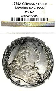 �h�C�c�A�M���a�� 1774 �^�[���[ �R�C�� �^�[���[ NGC MS 62 VZ/STG UNC �}�h���i �A���o�[�O