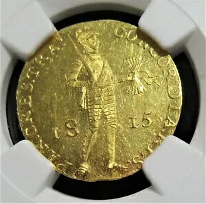 �I�����_: �E�B���� I �S�[���h Ducat 1815 MS61 NGC�B