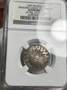 1787 �N �t�����X�u�m���@ �R���X�e���e�B�I�v �t���[���[�\�� ���b�W �W�F�b�g�� - NGC MS64 �g�b�v �|�b�v