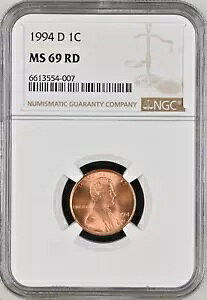 1994-D 1C RD �����J�[���L�O�� 1 �Z���g NGC MS69RD 6613554-007
