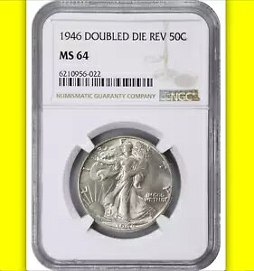 1946 NGC MS64 �_�u���h �_�C ���o�[�X ?? �E�H�[�L���O ���o�e�B �n�[�t�_���[ ?? ���A DDR 50C