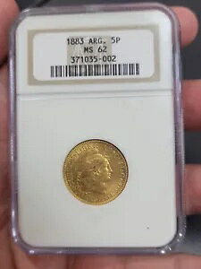A[` 1883 oeB 5 y\ NGC MS62 ݁AA gbv |bv!ȏ̂̂͂Ȃ