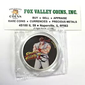 2021 フィジー 1 オンス プルーフ シルバー ストリートファイター II 30 周年記念龍封印！送料無料！