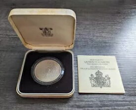 1980年 イギリス エリザベス女王生誕80周年記念 プルーフシルバー