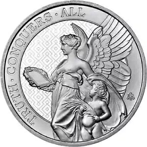 2022 �Z���g�w���i 1 �I���X .999 �V���o�[ ?1 �R�C�� Queen's Virtues Truth Beautiful Angel