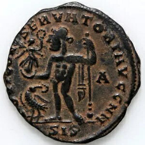 ���[�}�R�C�� AE follis-Constantine I-IOVI CONSERVATORI AVGG NN Siscia-306-337 AD