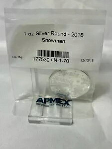 1 �I���X �t�@�C�� �V���o�[ ���E���h �R�C�� 2018 �V�[�Y���Y �O���[�e�B���O�X SNOWMAN