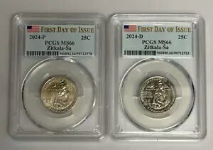 2024 P,D Zitkala-Sa 25c PCGS MS66 �A�����J���q�N�H�[�^�[����
